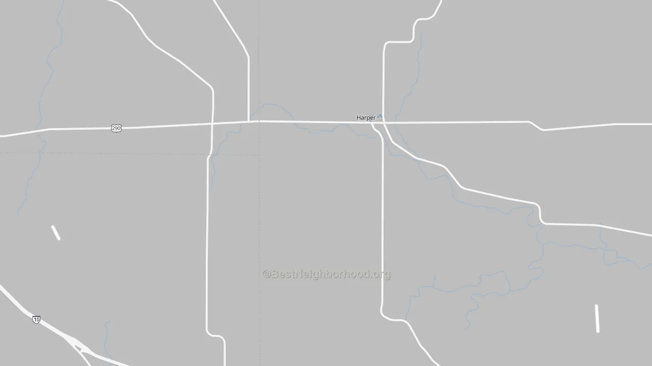 Transit Grade map of Harper, TX