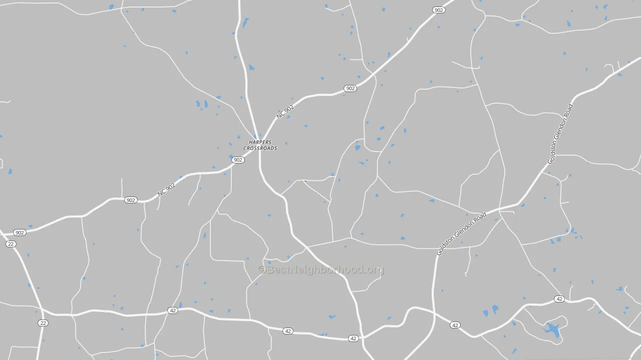Transit Grade map of Harpers Crossroads, NC