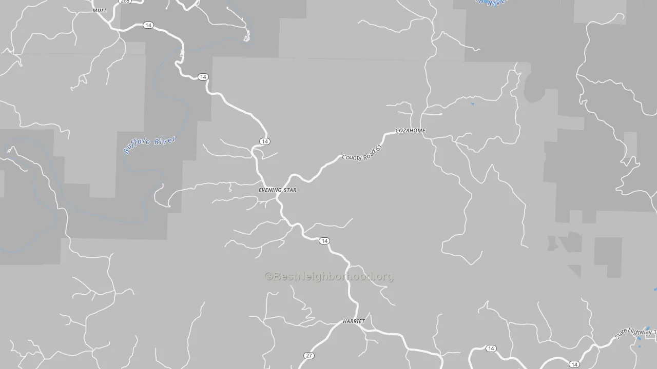 Transit Grade map of Harriet, AR