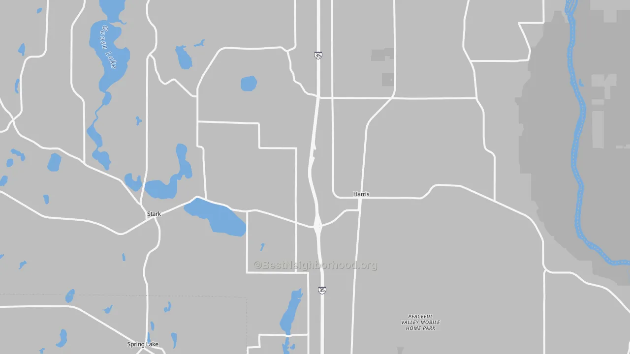 Transit Grade map of Harris, MN