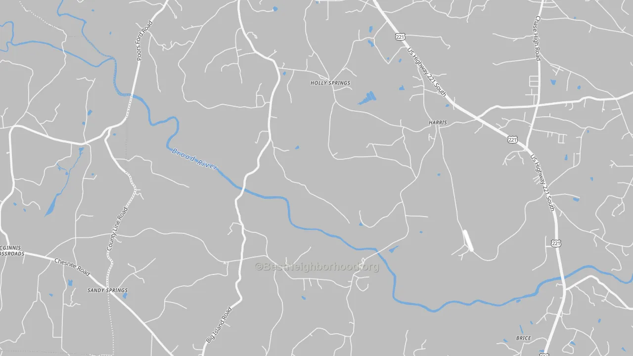 Transit Grade map of Harris, NC