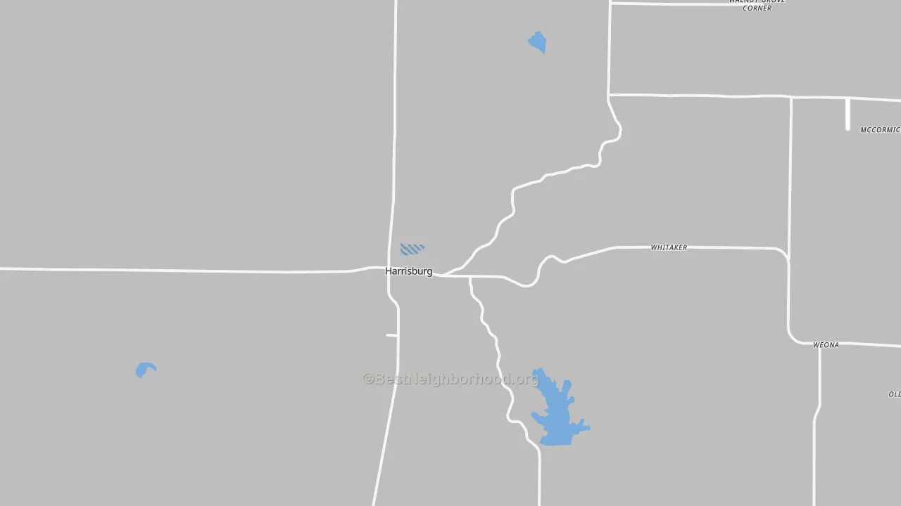 Transit Grade map of Harrisburg, AR