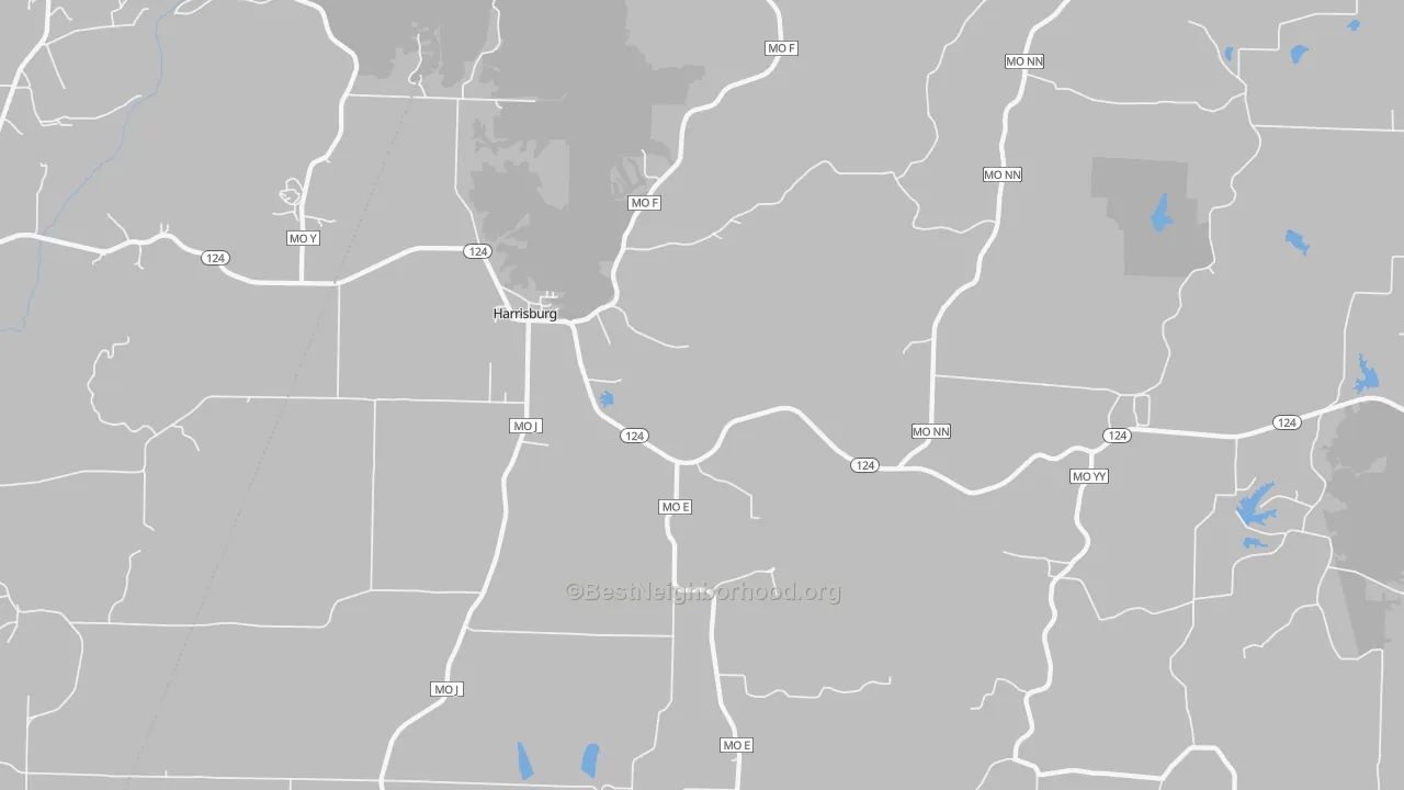 Transit Grade map of Harrisburg, MO