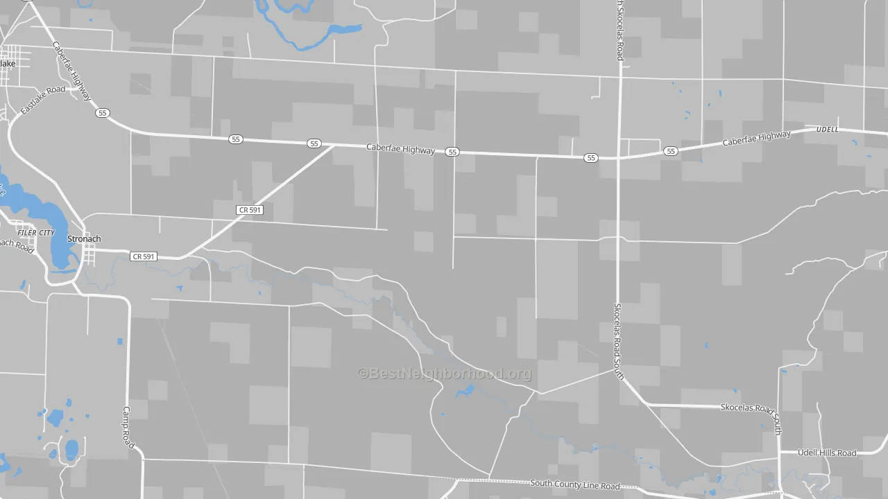 Transit Grade map of Harrison Beach, MI
