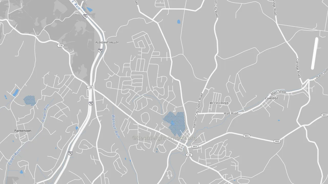 Transit Grade map of Harrison City, PA
