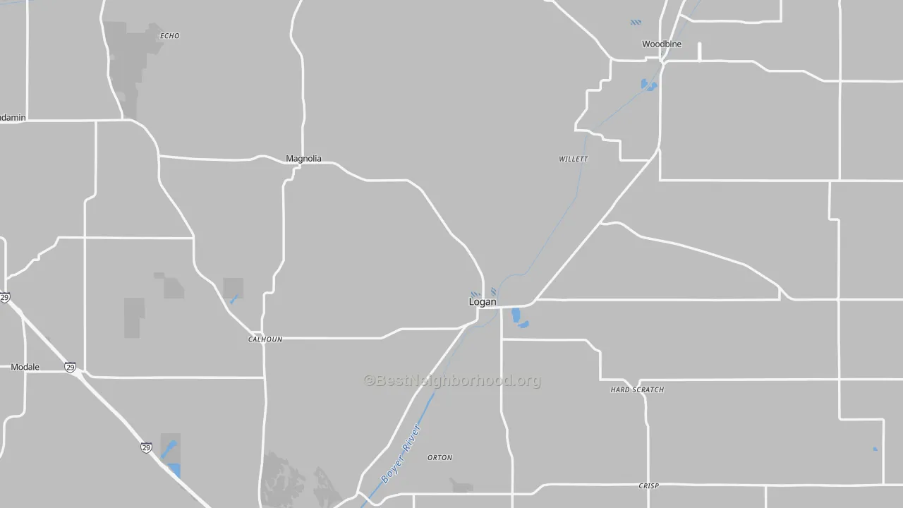 Transit Grade map of Harrison County, IA