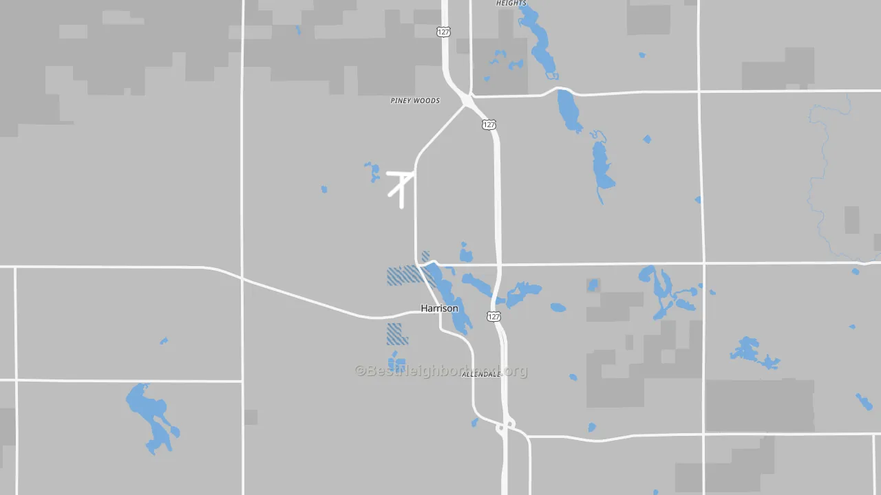Transit Grade map of Harrison, MI
