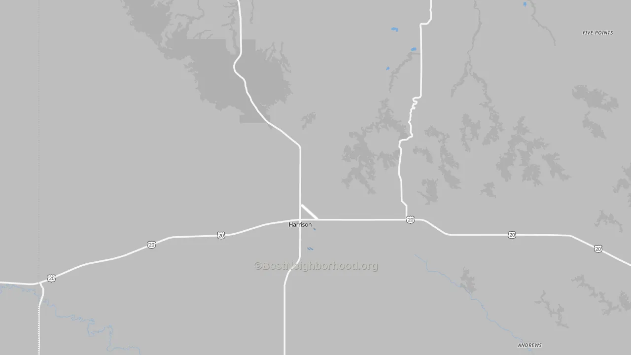 Transit Grade map of Harrison, NE