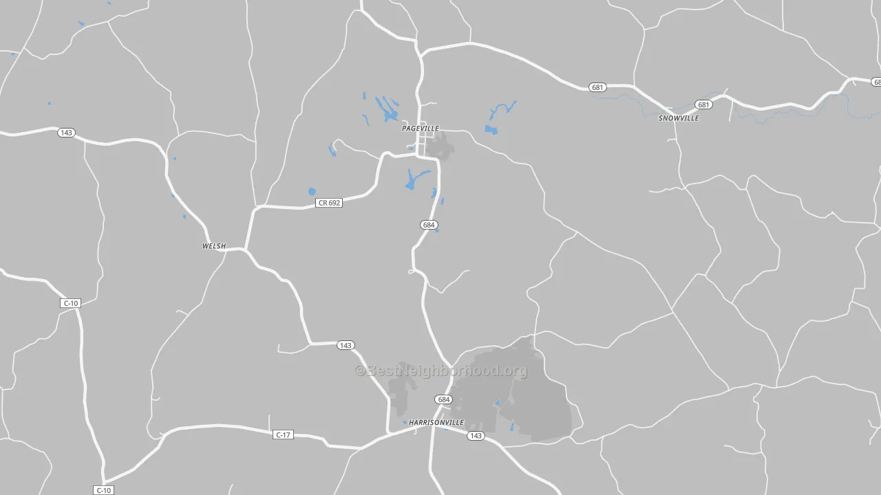 Transit Grade map of Harrisonville, OH