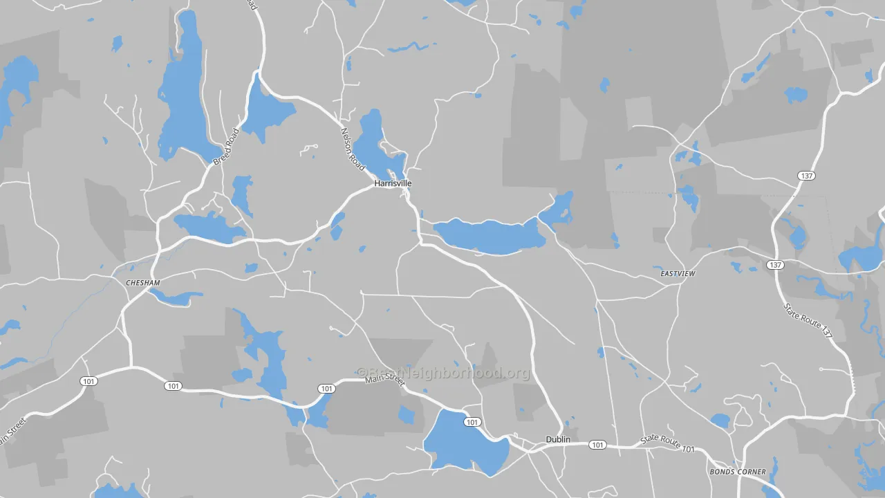 Transit Grade map of Harrisville, NH