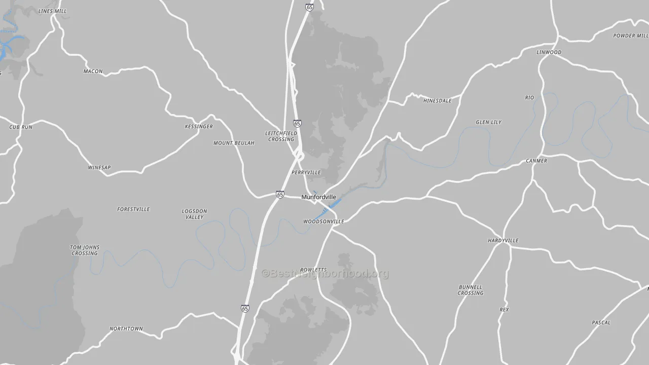 Transit Grade map of Hart County, KY