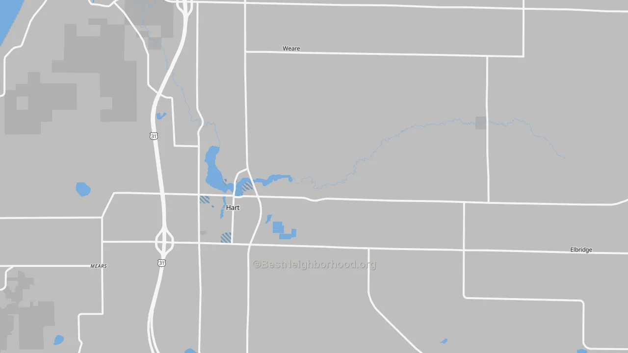 Transit Grade map of Hart, MI