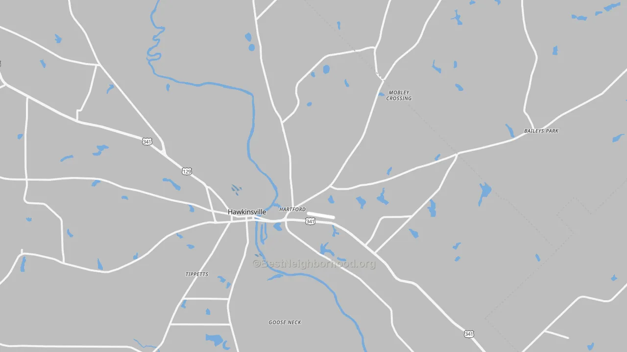 Transit Grade map of Hartford, GA