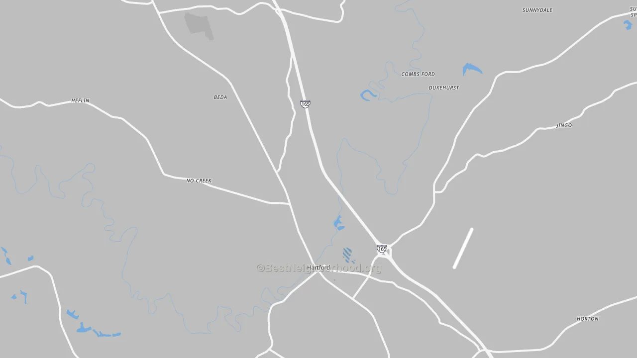 Transit Grade map of Hartford, KY