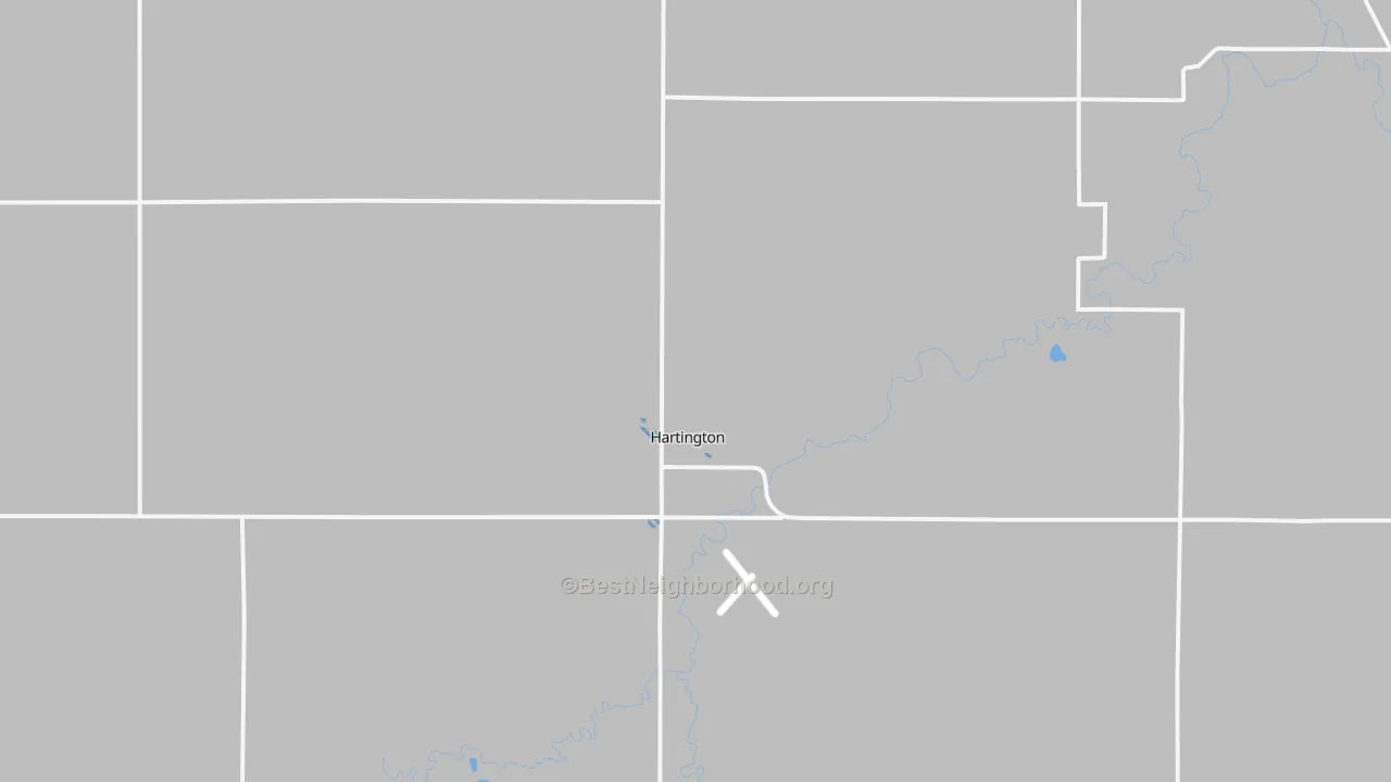 Transit Grade map of Hartington, NE