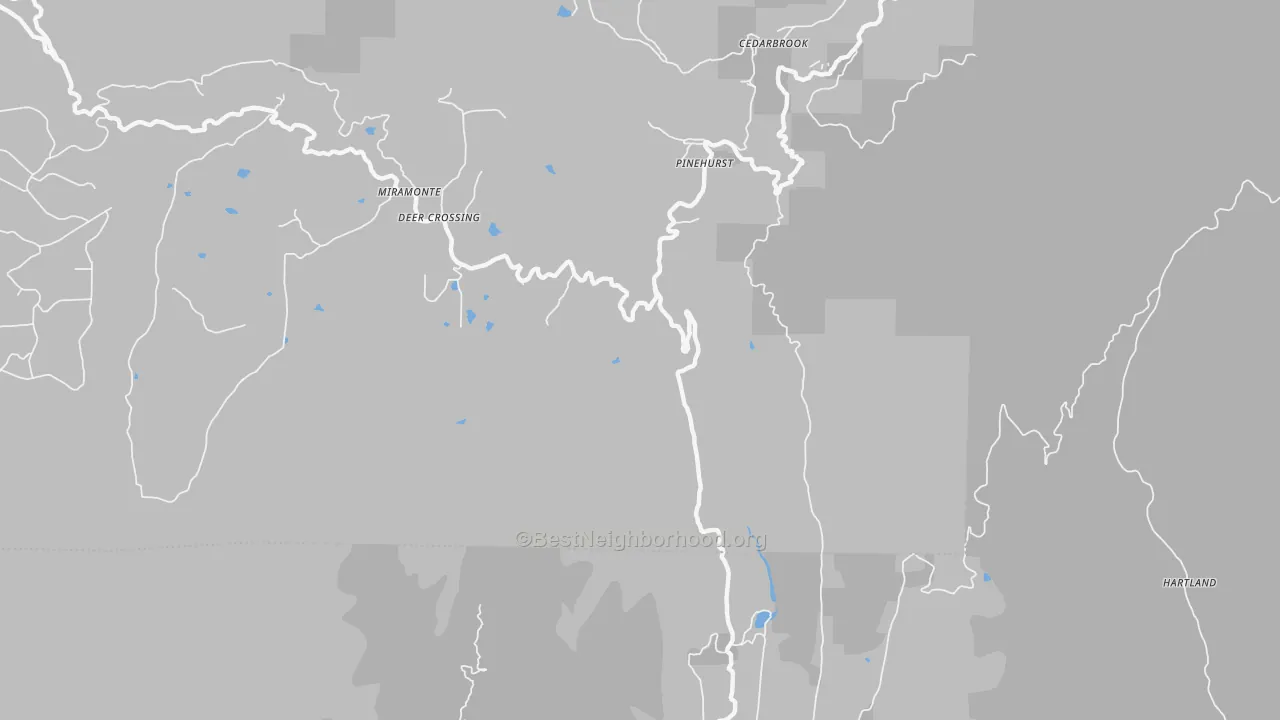 Transit Grade map of Hartland, CA