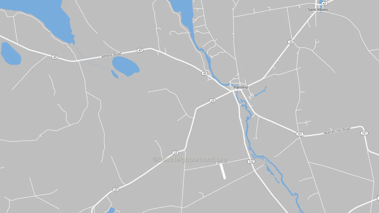 Transit Grade map of Hartland, ME