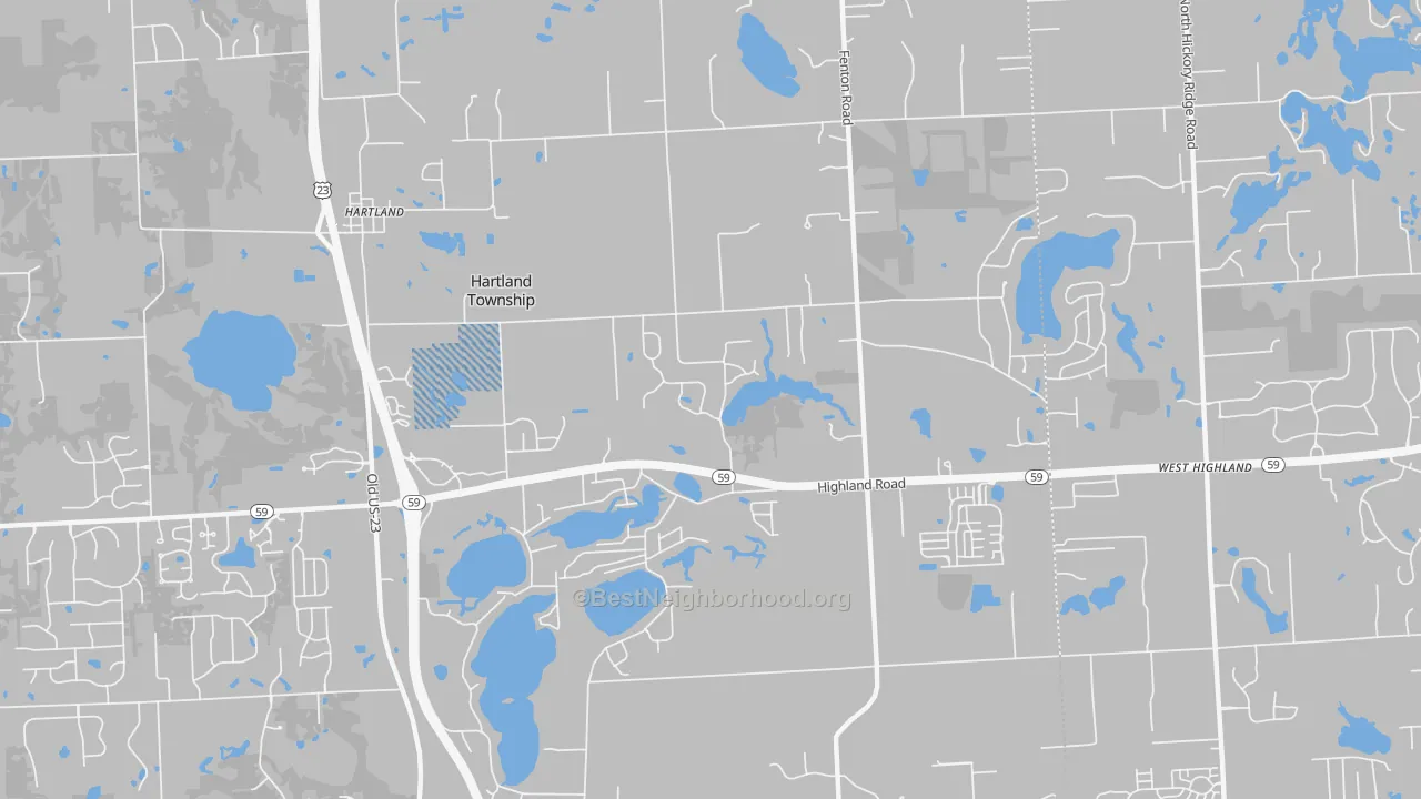 Transit Grade map of Hartland, MI