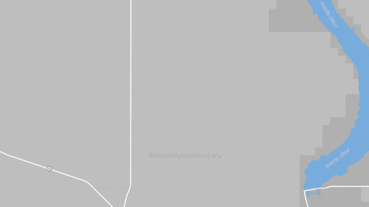 Transit Grade map of Hartland, ND