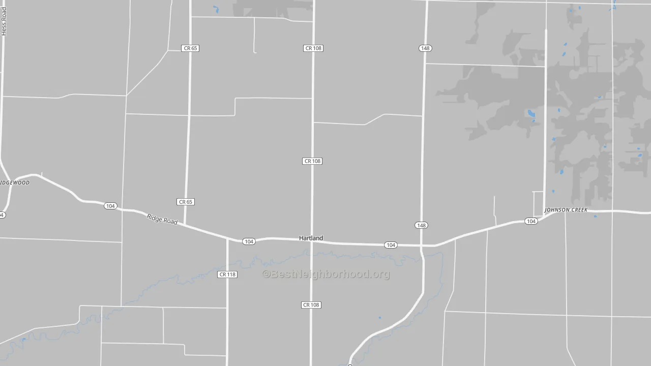 Transit Grade map of Hartland, NY