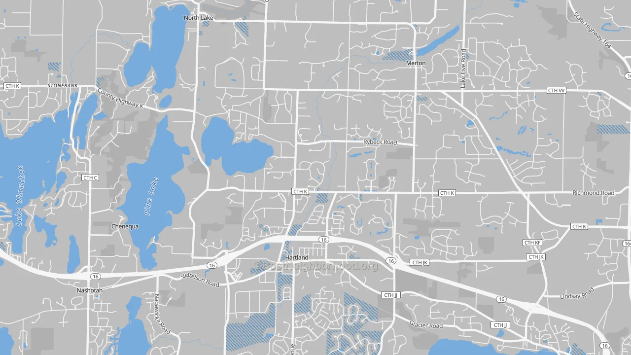 Transit Grade map of Hartland, WI