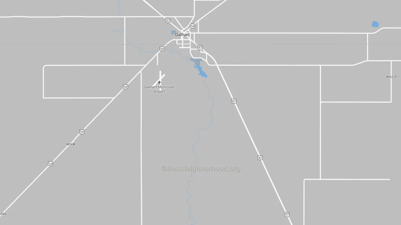 Transit Grade map of Hartley County, TX