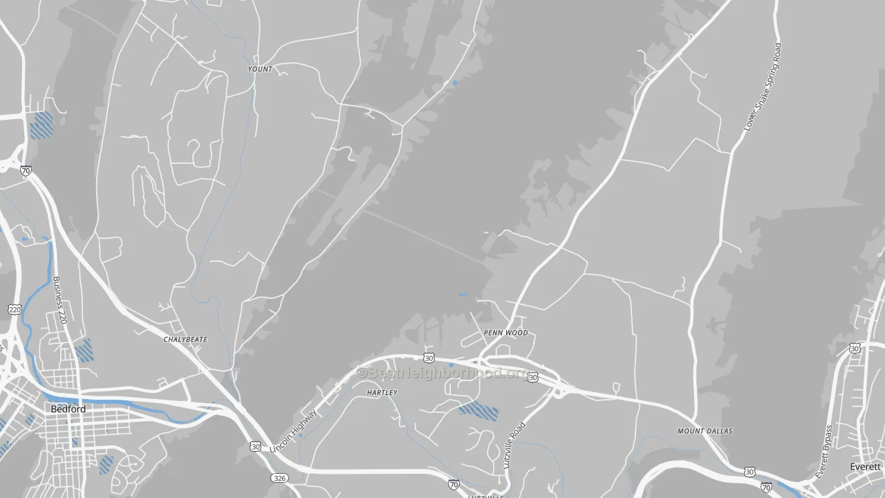 Transit Grade map of Hartley, PA