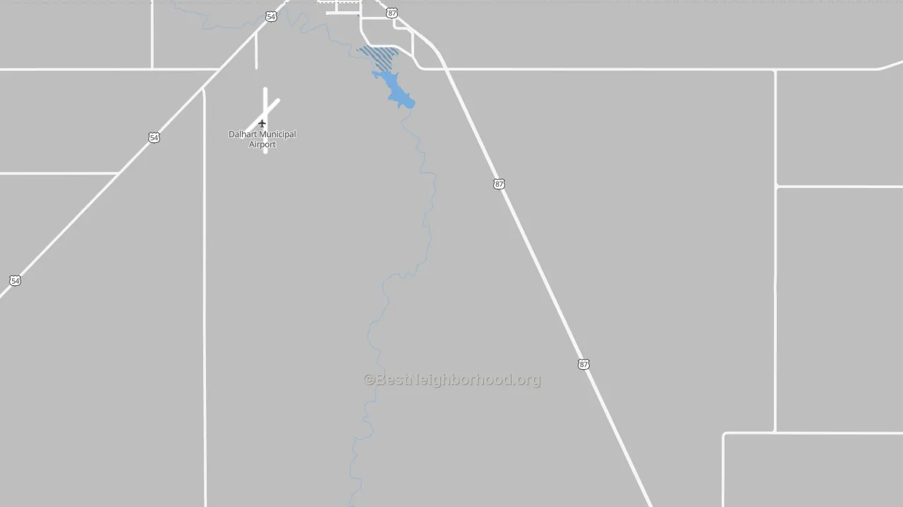 Transit Grade map of Hartley, TX