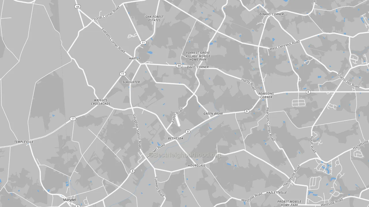 Transit Grade map of Hartly, DE