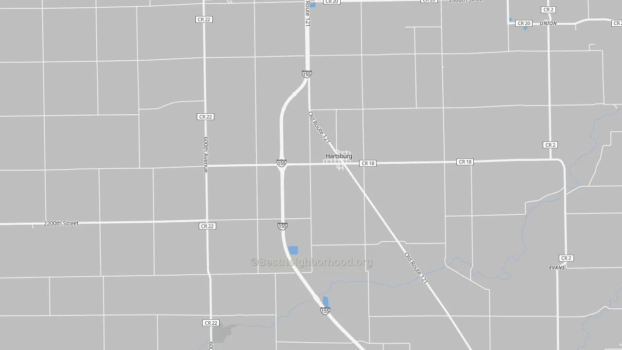 Transit Grade map of Hartsburg, IL