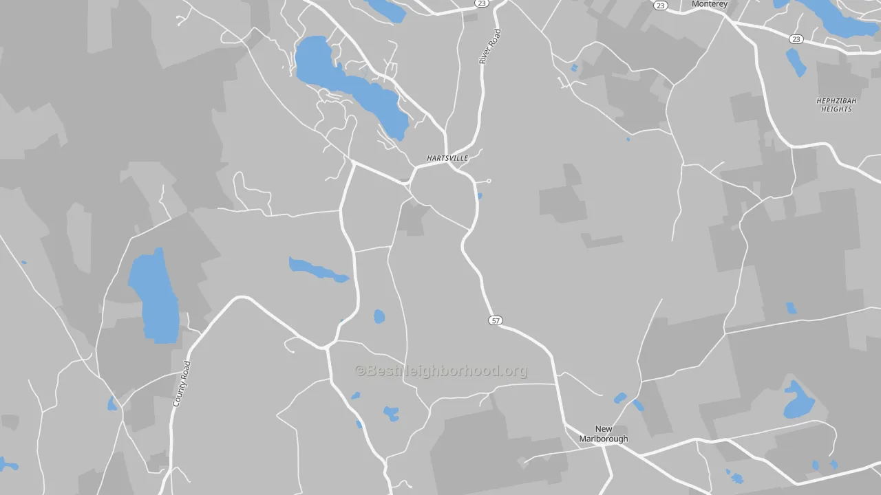 Transit Grade map of Hartsville, MA