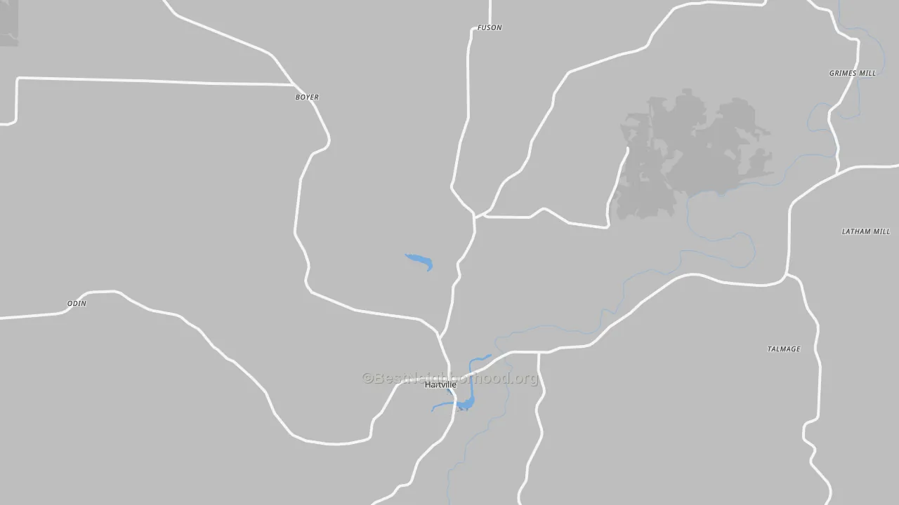Transit Grade map of Hartville, MO