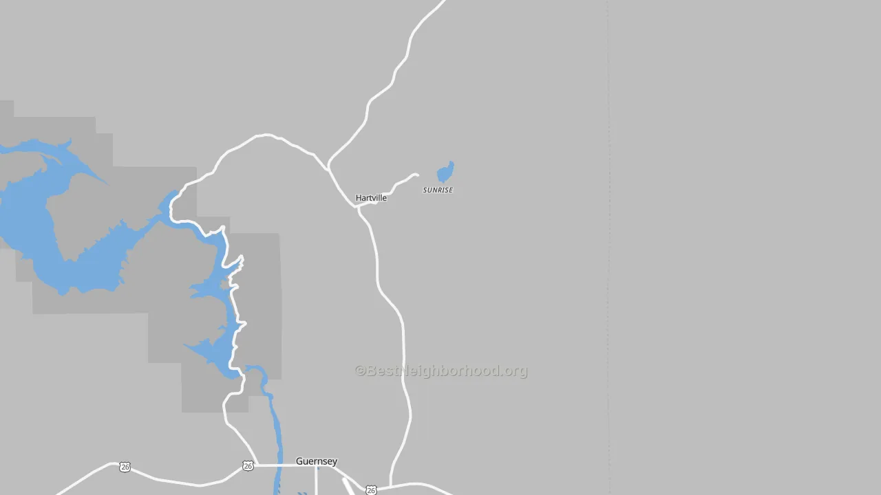 Transit Grade map of Hartville, WY