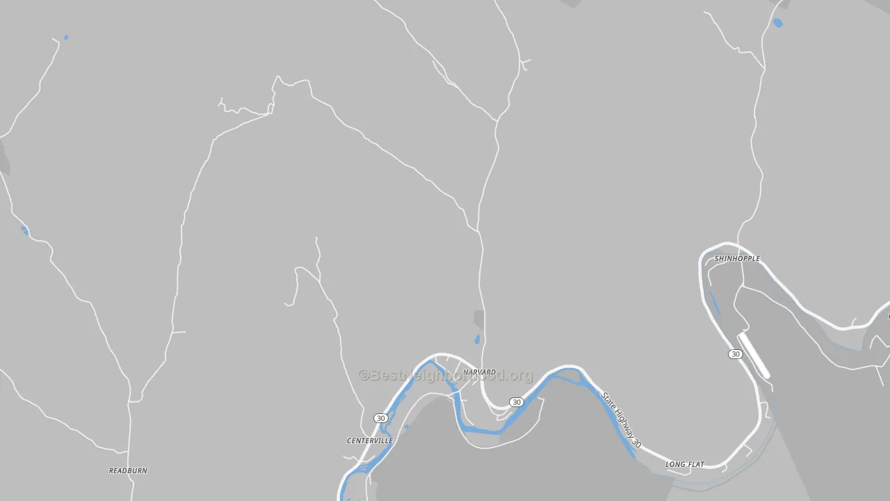 Transit Grade map of Harvard, NY