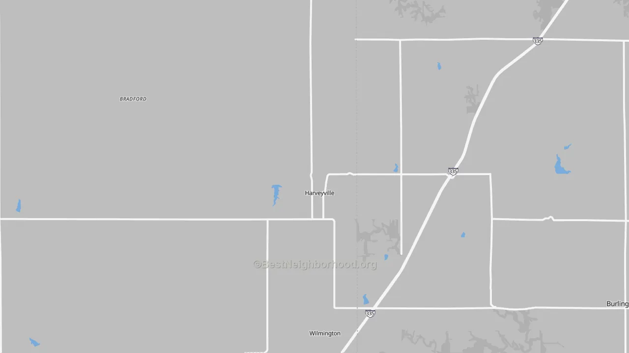 Transit Grade map of Harveyville, KS