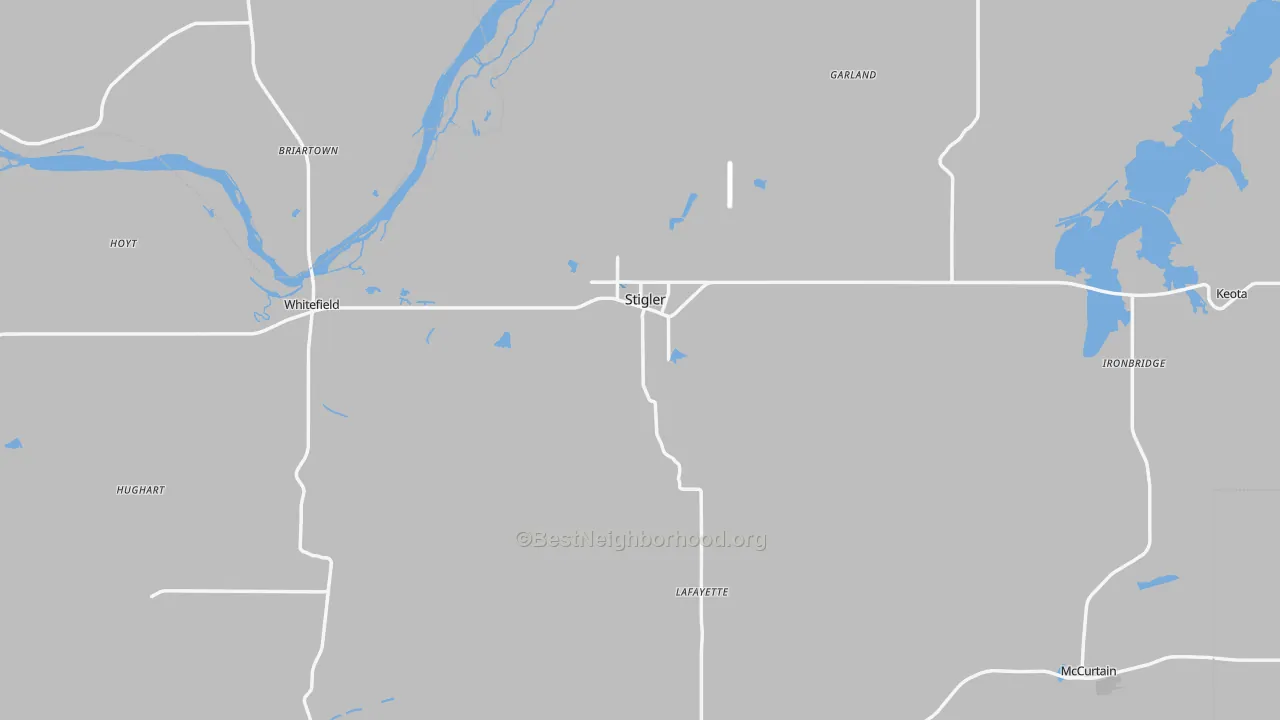 Transit Grade map of Haskell County, OK