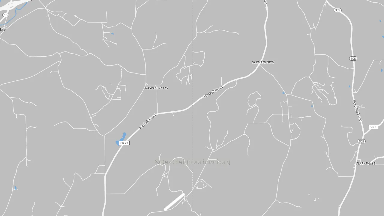 Transit Grade map of Haskell Flats, NY