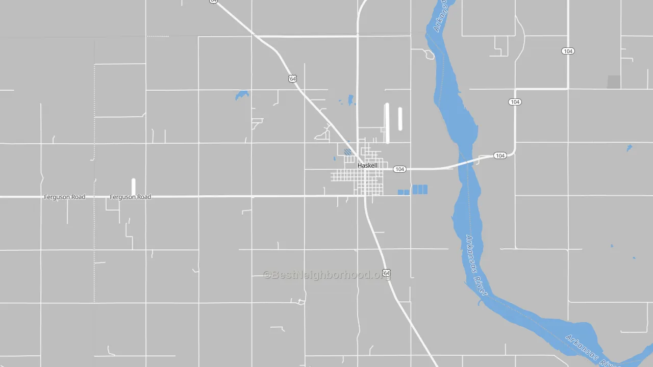 Transit Grade map of Haskell, OK