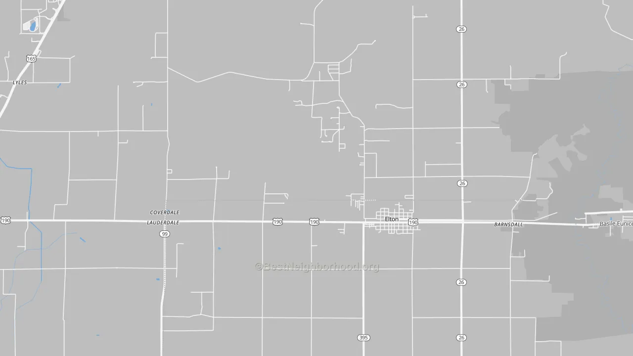 Transit Grade map of Hathaway, LA
