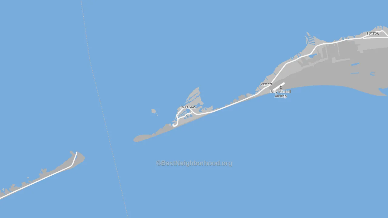 Transit Grade map of Hatteras, NC