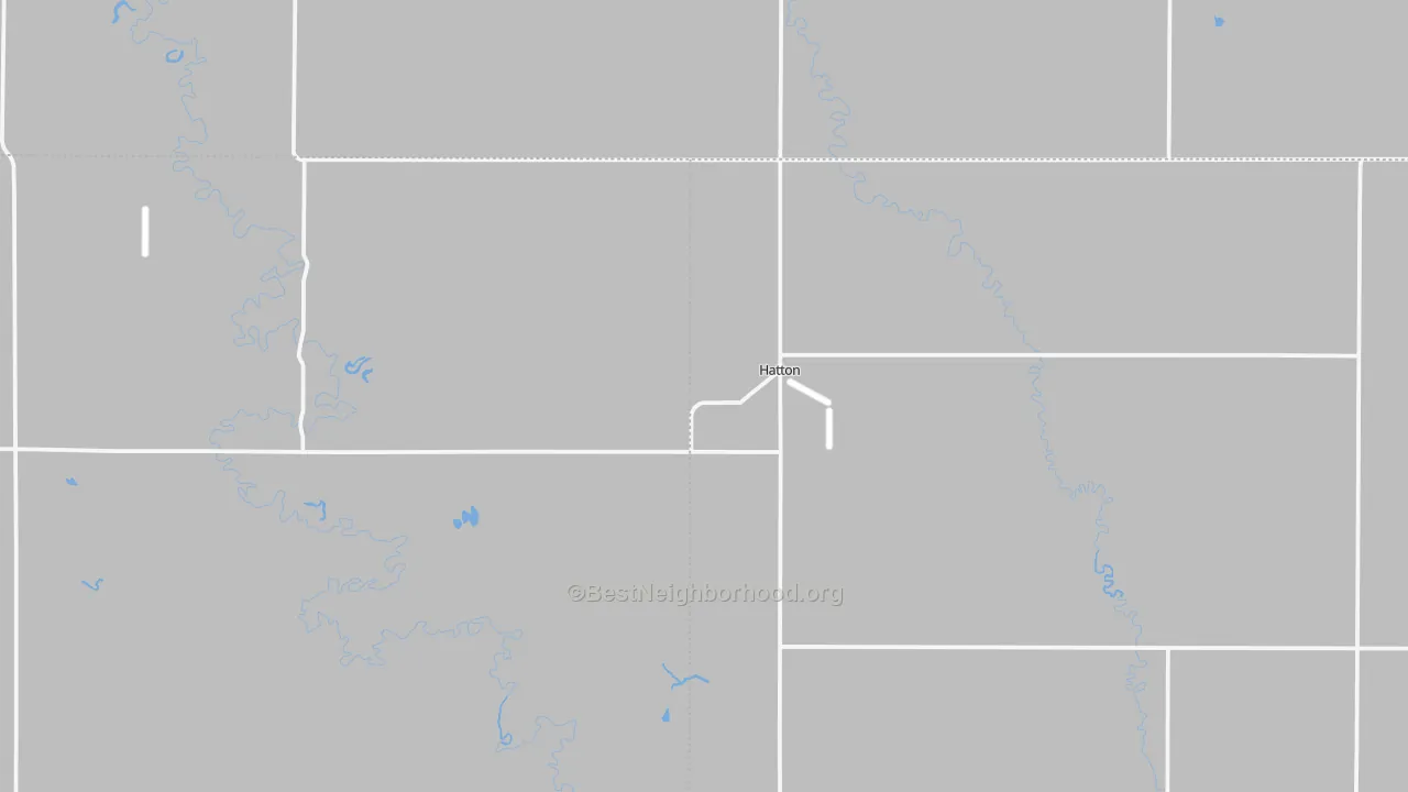 Transit Grade map of Hatton, ND