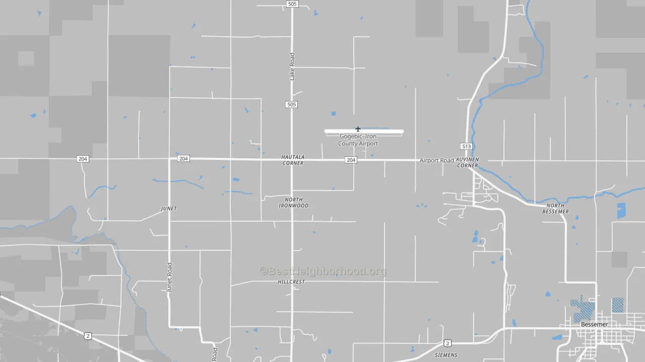 Transit Grade map of Hautala Corner, MI