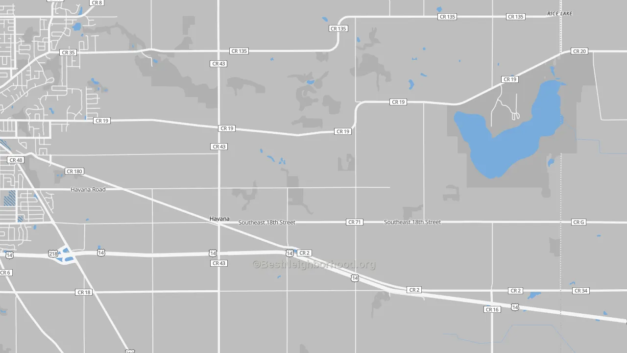 Transit Grade map of Havana, MN