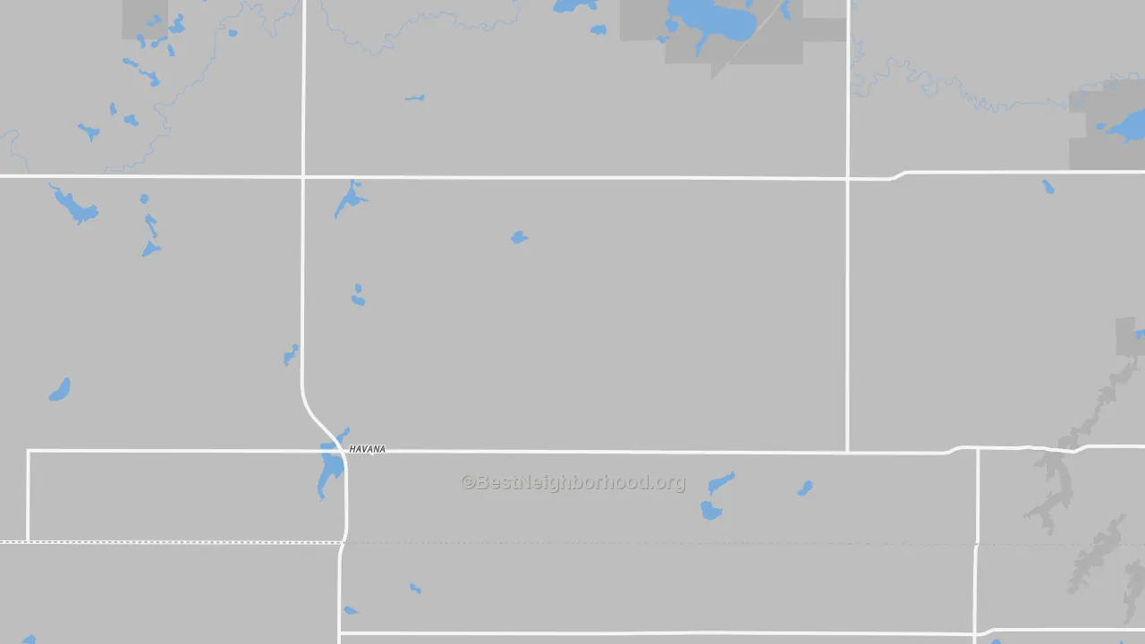 Transit Grade map of Havana, ND