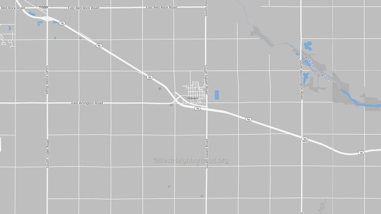 Transit Grade map of Haven, KS