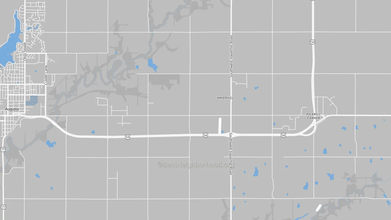 Transit Grade map of Haverhill, KS