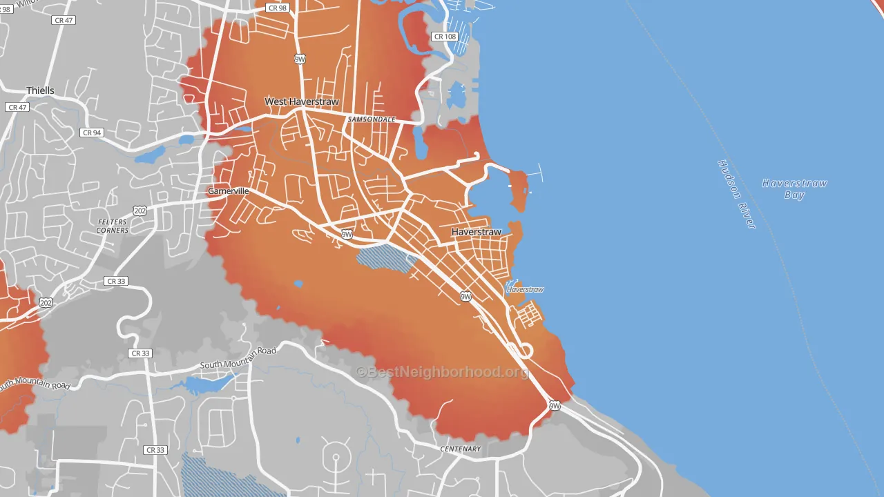 Transit Grade map of Haverstraw, NY