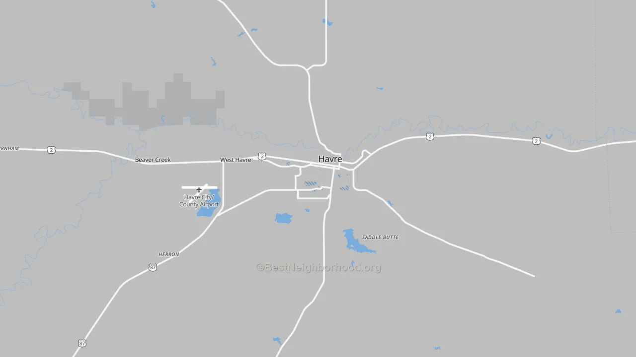 Transit Grade map of Havre, MT
