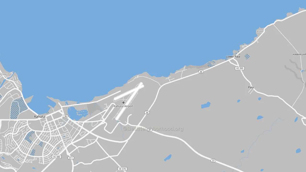 Transit Grade map of Hawaiian Village, HI