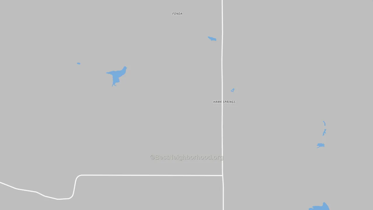 Transit Grade map of Hawk Springs, WY